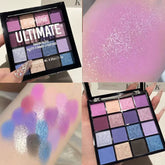 Vibrant 16-Color Eye Shadow Palette - Waterproof Matte & Pearlescent Shades for Stunning Stage Makeup - 01