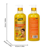 Luxurious 1000ml 24K Gold Turmeric Papaya Shower Scrub Gel - Herbal Whitening, Deep Cleaning & Long-Lasting Fragrance! - Turmeric / Moisturizing / 1000Ml