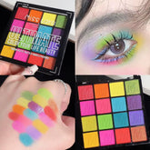 Vibrant 16-Color Eye Shadow Palette - Waterproof Matte & Pearlescent Shades for Stunning Stage Makeup - B03