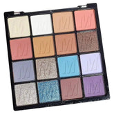 Vibrant 16-Color Pearlescent Eyeshadow Palette - Matte & Shimmer for Lasting Beauty - 2
