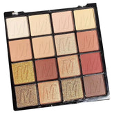Vibrant 16-Color Pearlescent Eyeshadow Palette - Matte & Shimmer for Lasting Beauty - 3