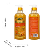 Luxurious 1000ml 24K Gold Turmeric Papaya Shower Scrub Gel - Herbal Whitening, Deep Cleaning & Long-Lasting Fragrance! - Kojic Acid / Whitening / 1000Ml