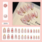 Three-Dimensional Carved Cat'S Eye Line Wearing Armor Removable Nail Sticker