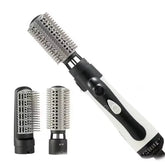 Ultimate 3-In-1 Hot Air Styling Tool: Curler, Straightener & Dryer Comb - Black / Eu