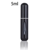 Travel-Friendly Refillable Mini Perfume Atomizer - Portable 5ml & 8ml Spray Bottles - 5Ml Black
