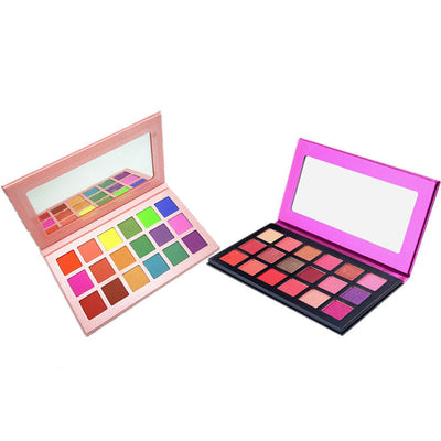 18 Color Eyeshadow Palette Square Eyeshadow - Pink / 18 Colors