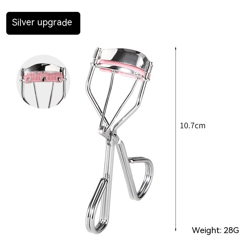Natural Curling Eyelash Curler with Comb Girls Eyelash Beauty Auxiliary Tools Portable Wide Angle Eyelash Curler