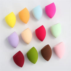 Vibrant Teardrop Makeup Sponge - Ultra Soft, Washable & Latex-Free Beauty Blender (1 Piece) - Gourd Mixedcolor