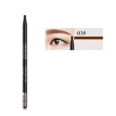 12PCS Waterproof White Eyebrow Pencil Set - Long-Lasting, Natural Eye Makeup for Perfectly Defined Brows - 09