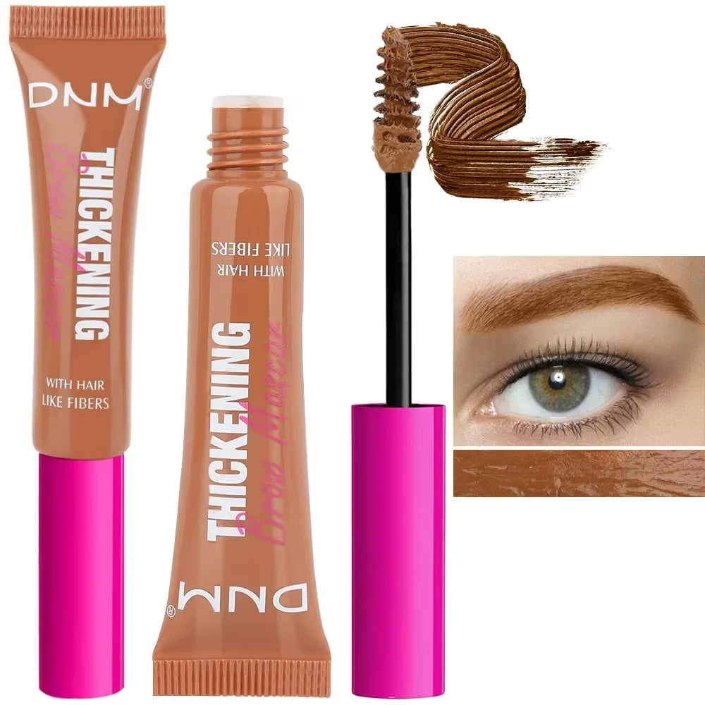 Vibrant 9-Color Eyebrow Dye Gel - Waterproof Fiber Tint for Full, Natural Brows! - 09 Clear Brow Glue