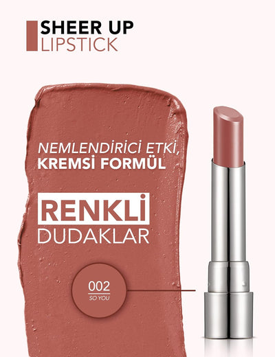 002 – روج شير أب سو يو من فلورمار (لون طبيعي شفاف)