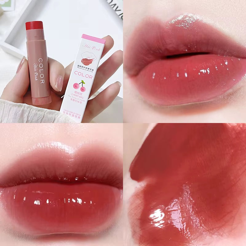 Cute Red Tint Lipstick Set - Moisturizing Colored Lip Balm for Vibrant, Hydrated Lips