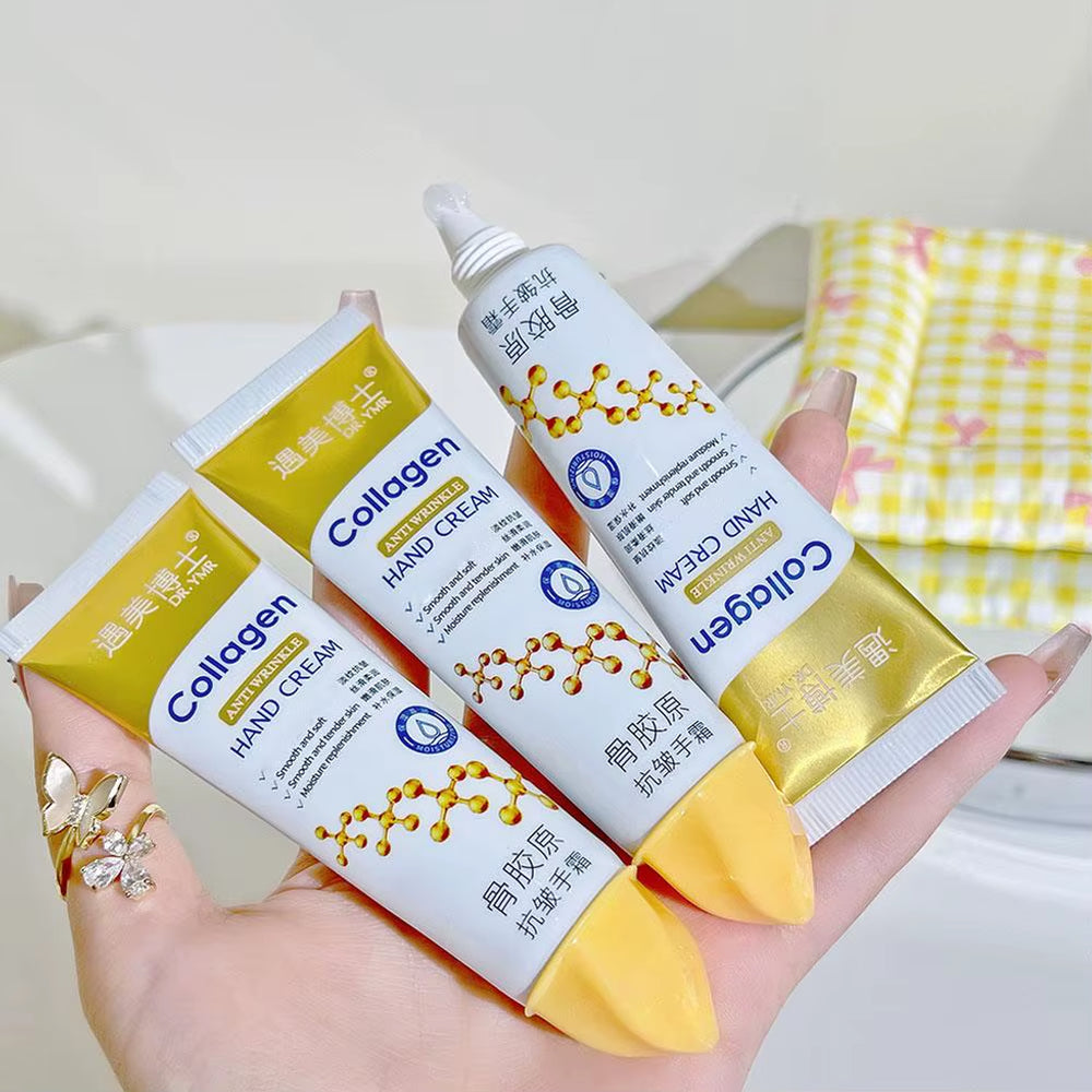 Revitalizing Bone Collagen Hand Cream - Anti-Wrinkle, Moisturizing & Long-Lasting Fragrance for Soft, Tender Skin