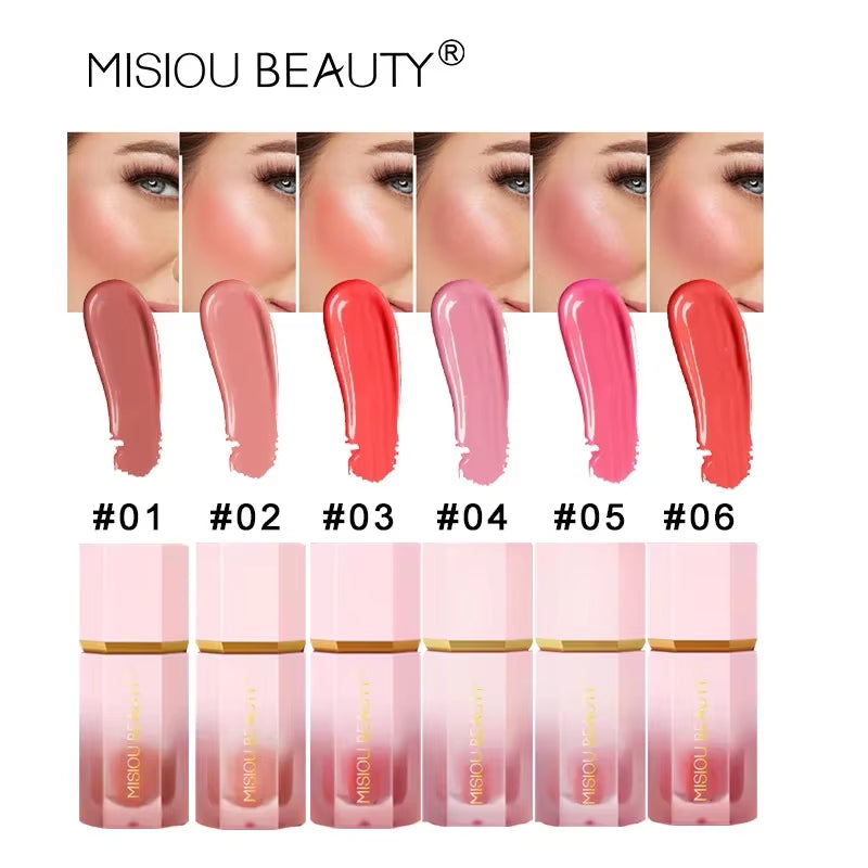 Longlasting Natural Liquid Blush Stick - Waterproof Contouring & Brightening Makeup for All Skin Types - 04