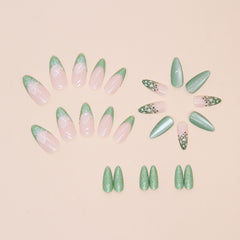 Almond Flower Butterfly Nail Stickers