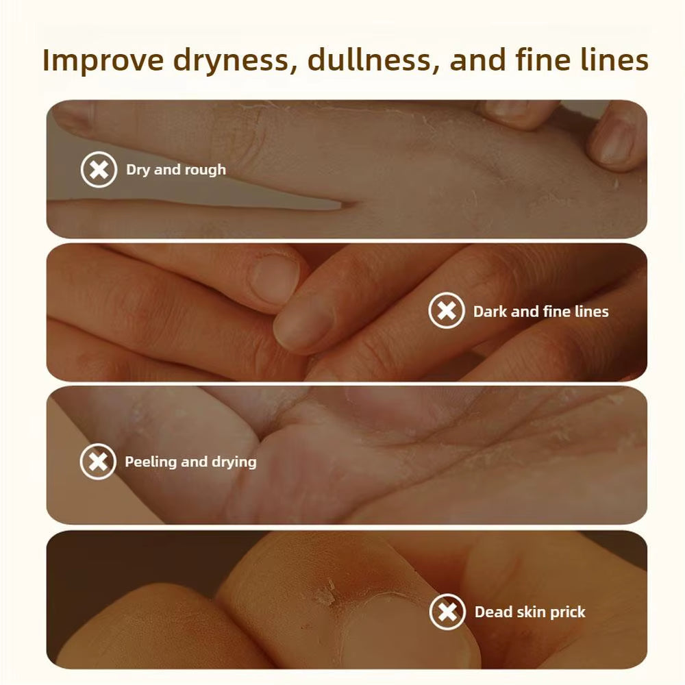 Revitalizing Bone Collagen Hand Cream - Anti-Wrinkle, Moisturizing & Long-Lasting Fragrance for Soft, Tender Skin