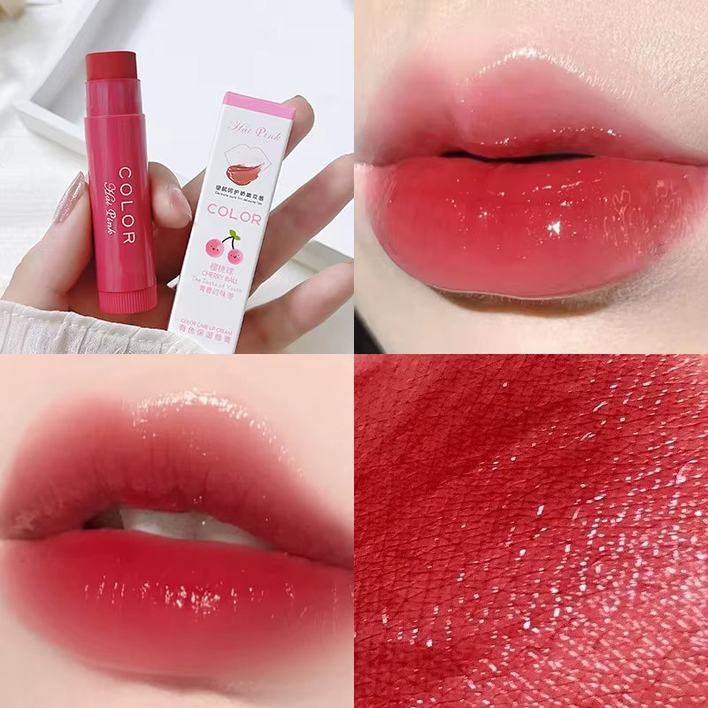Cute Red Tint Lipstick Set - Moisturizing Colored Lip Balm for Vibrant, Hydrated Lips - 03-1Pcs