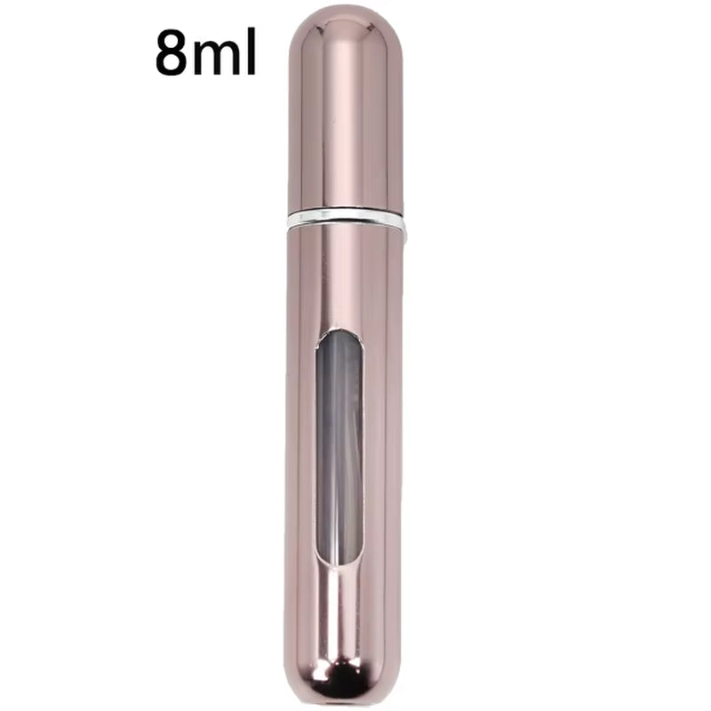 Travel-Friendly Refillable Mini Perfume Atomizer - Portable 5ml & 8ml Spray Bottles - 5Ml Matte Pink