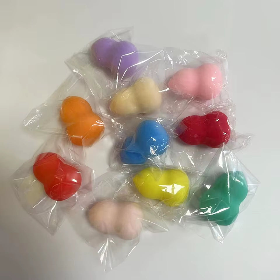 Vibrant Teardrop Makeup Sponge - Ultra Soft, Washable & Latex-Free Beauty Blender (1 Piece) - Beveling Mixedcolor