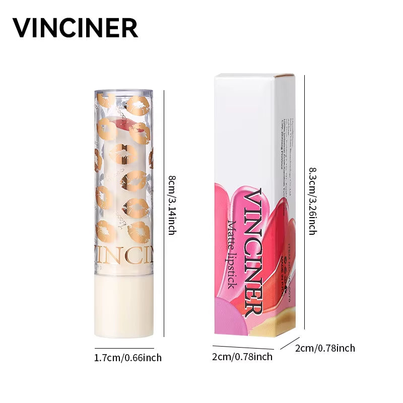 Vibrant Tinted Lip Glaze - Long-Lasting, Moisturizing, Waterproof Lipstick in 8 Stunning Shades - 02