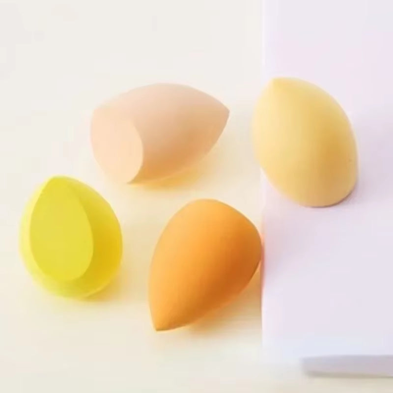 4PCS Dual-Use Makeup Sponges - Premium Bevel Cut Cosmetic Puffs for Flawless Foundation Application