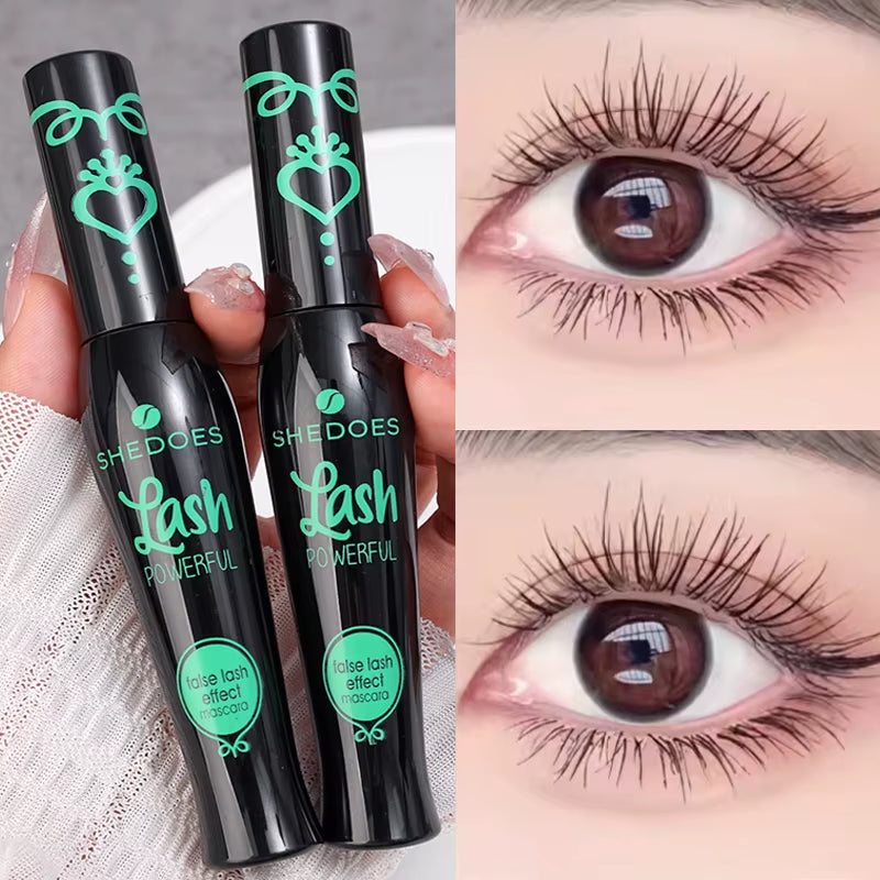 Long-Lasting Waterproof 4D Silk Fiber Mascara for Voluminous, Curled Lashes - Perfect Lengthening Eyelash Extensions!