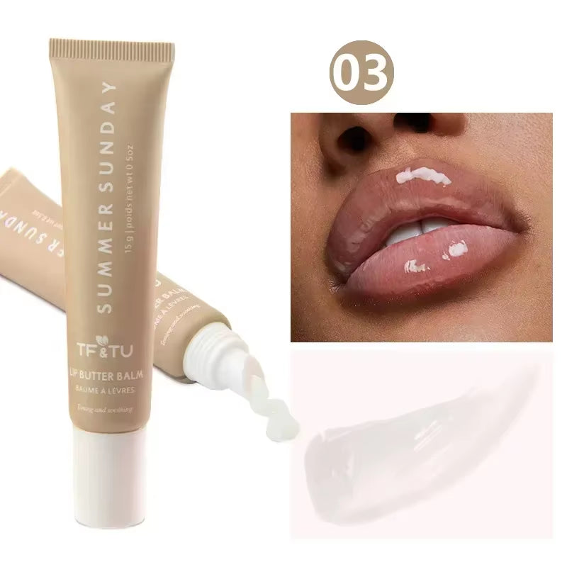 Hydrating Waterproof Lip Gloss - 6 Stunning Shades of Polypeptide Color & Butter Lipstick Enrichment - 05
