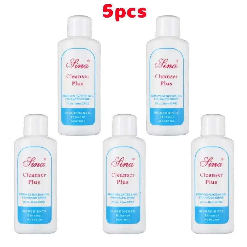 5Pcs Professional Remover Nail Gel Set with Pusher Magic Burst Soak off Lacquer Degreaser Nails Cleanser Manicure Tools Supplies