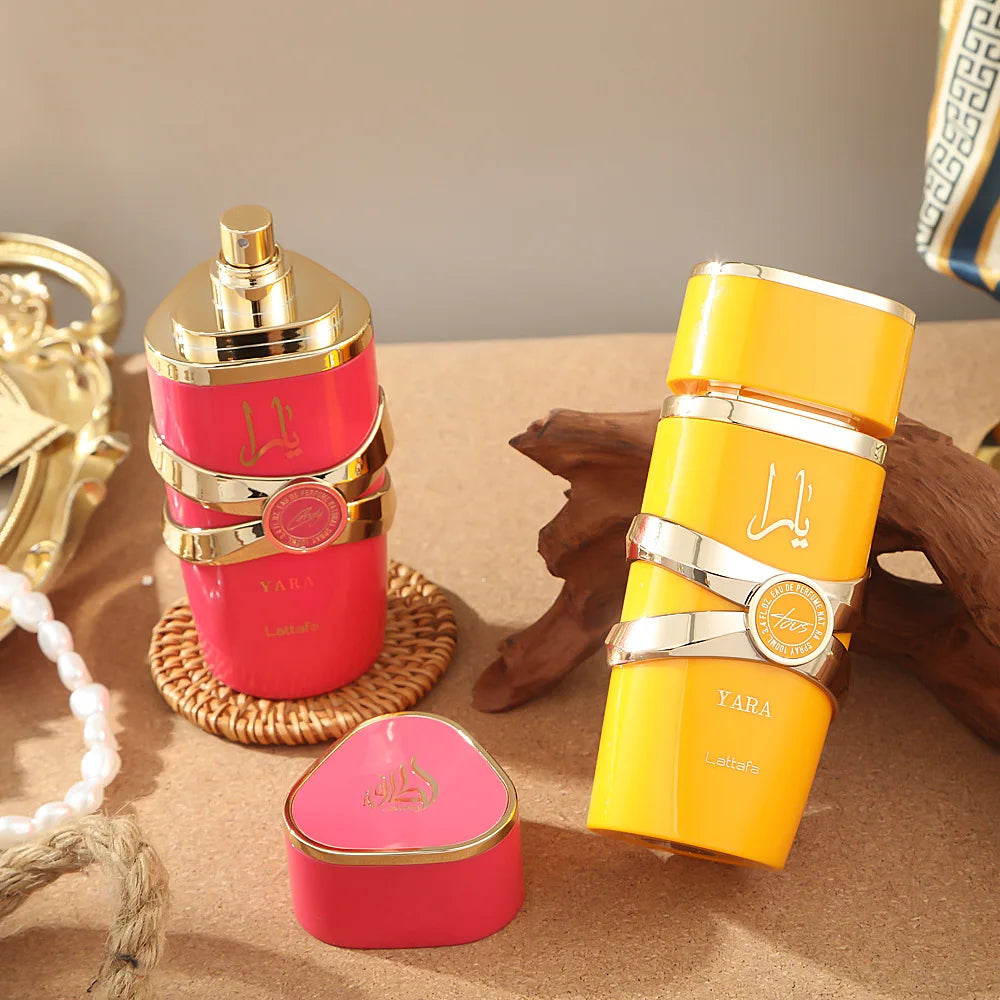 Yara & Asad: Twin 100ml Long Lasting Arabian EDP for Women & Men - Luxurious Floral & Woody Gift Set - Yara