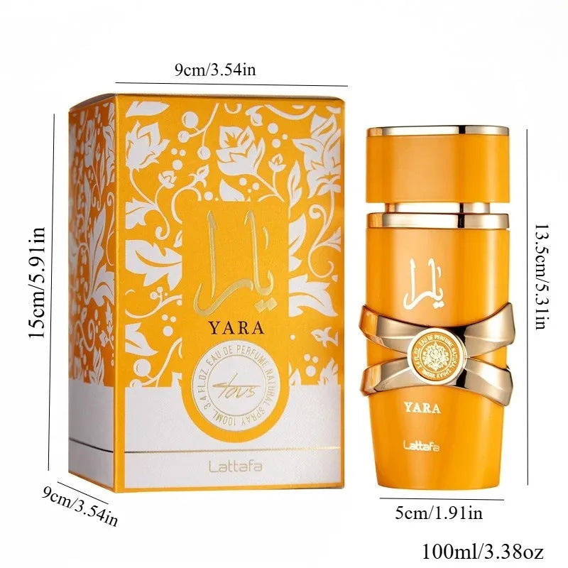 Yara & Asad: Twin 100ml Long Lasting Arabian EDP for Women & Men - Luxurious Floral & Woody Gift Set - Yara Tous