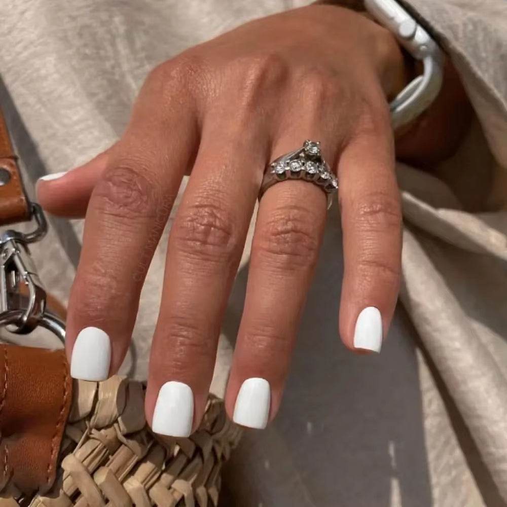 Pointed Head Almond Fake Nails Waterproof Wearable Manicure Full Cover False Nail Press on Nails Women - Talin Store