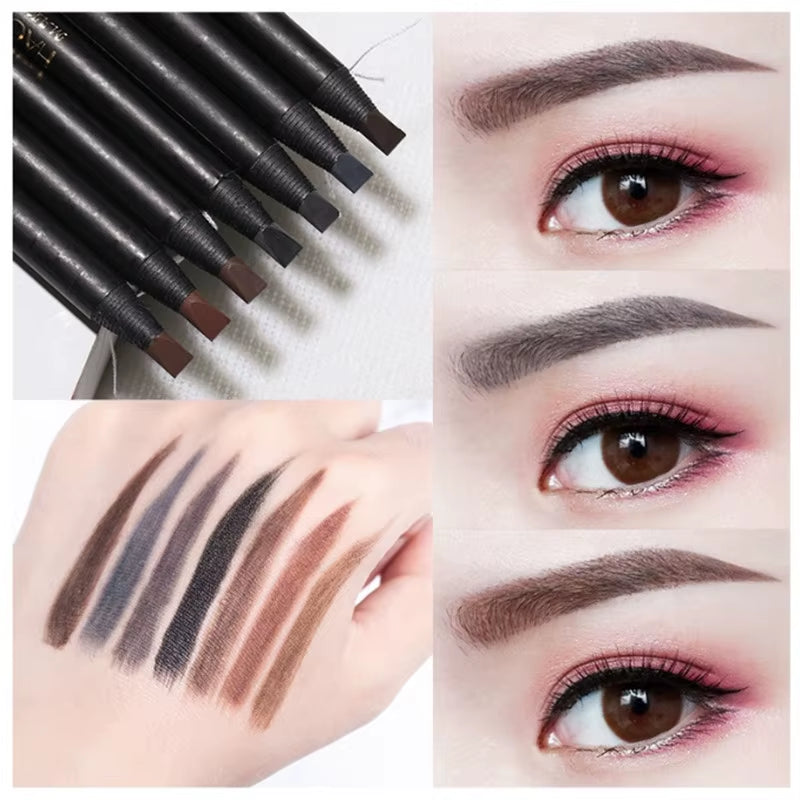 Hard Core Waterproof White Eyeliner - Long-Lasting Permanent Makeup Eyebrow Pencil for Makeup Artists
