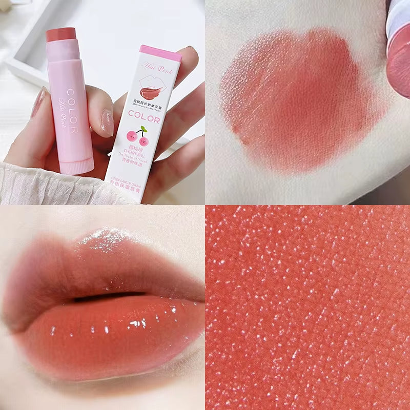 Cute Red Tint Lipstick Set - Moisturizing Colored Lip Balm for Vibrant, Hydrated Lips - 01-1Pcs