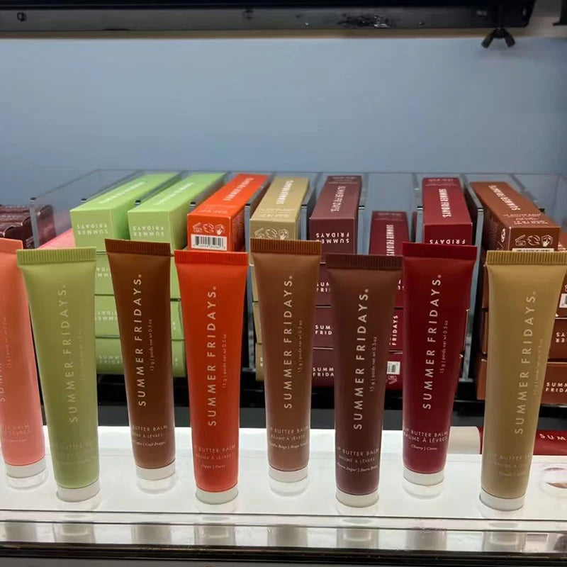 Summer Fridays Lip Balm - Moisturizing Mirror Lip Gloss with Vanilla Pink Sugar & Coffee Cake Scent - Poppy