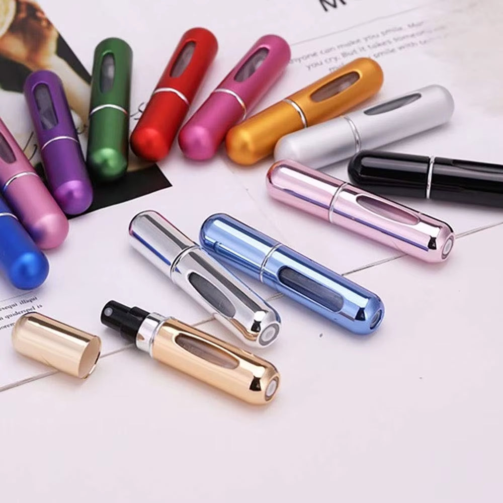 Travel-Friendly Refillable Mini Perfume Atomizer - Portable 5ml & 8ml Spray Bottles - 5Ml Black