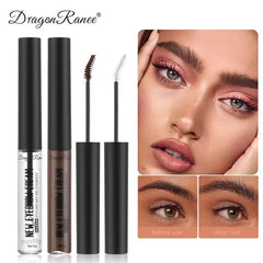 Long-Lasting Transparent Eyebrow Styling Gel - Achieve Perfect 3D Natural Eyebrows & Luscious Eyelashes! - 02 Dark Coffee Cream