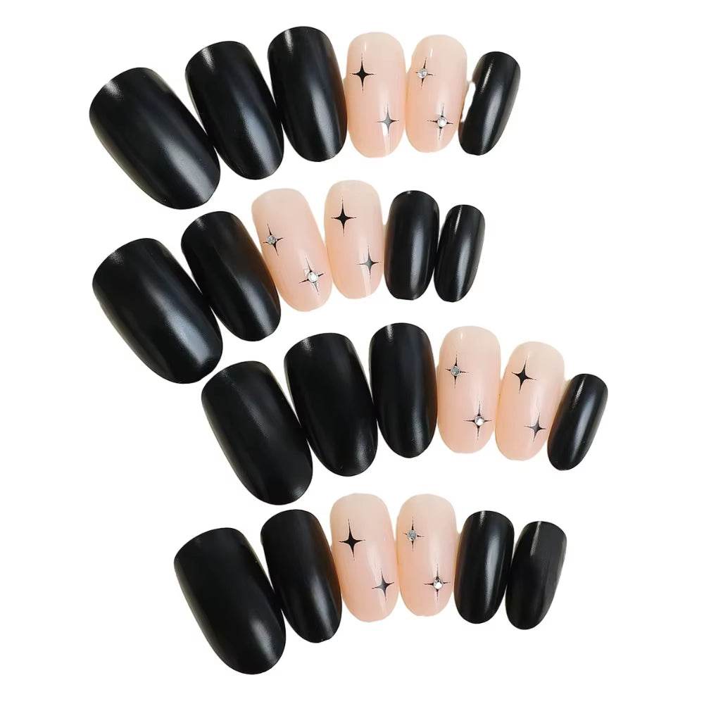 Pointed Head Almond Fake Nails Waterproof Wearable Manicure Full Cover False Nail Press on Nails Women - Talin Store