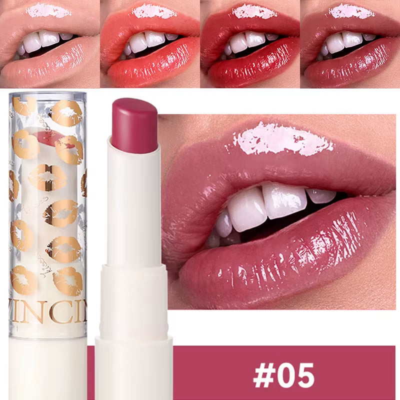 Vibrant Tinted Lip Glaze - Long-Lasting, Moisturizing, Waterproof Lipstick in 8 Stunning Shades - 07