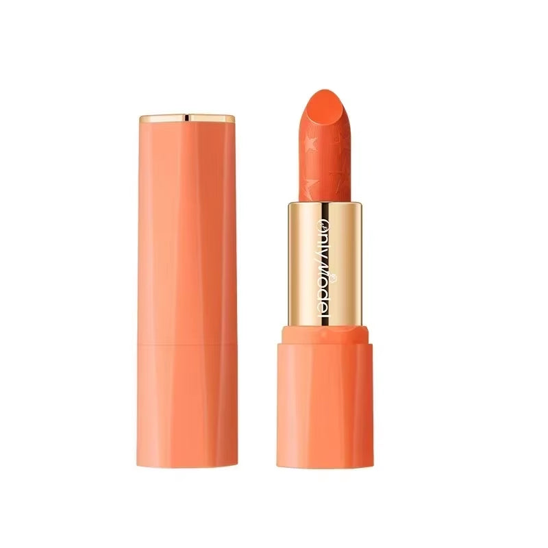 Vibrant Orange Matte Lipstick - Long Lasting Silky Smooth Lip Glaze for Sexy All-Day Wear - W07