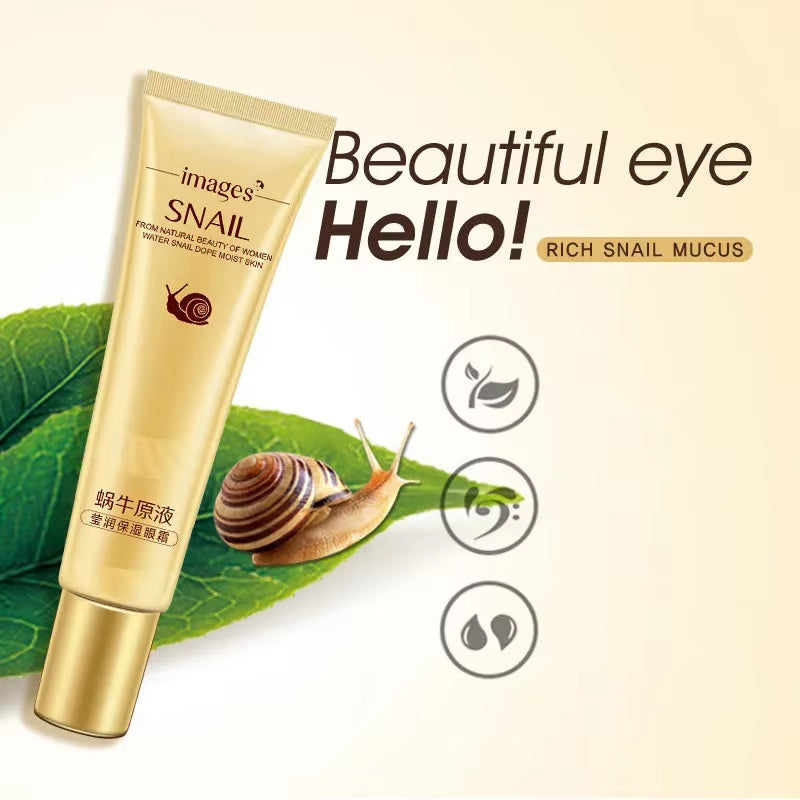 Revitalizing Snail Eye Cream - Brightening, Moisturizing & Anti-Aging Formula for Dark Circles and Wrinkles