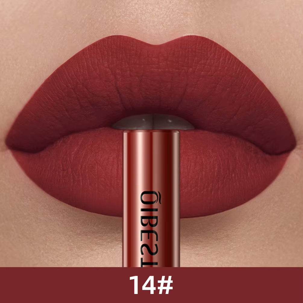 Long-Lasting Waterproof Matte Liquid Lipstick - Velvet Nude Red Tint Lip Gloss - Talin Store
