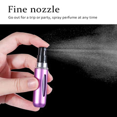 Travel-Friendly Refillable Mini Perfume Atomizer - Portable 5ml & 8ml Spray Bottles - 5Ml Black