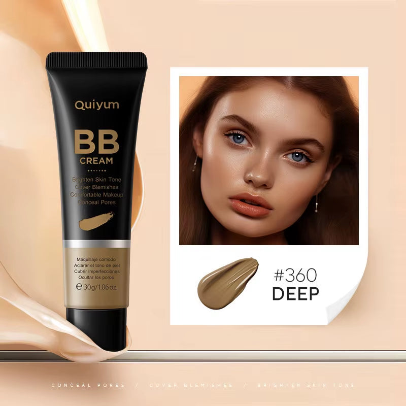 Ultimate High Coverage BB Cream: Waterproof Foundation & Concealer for Radiant, Long-Lasting Makeup - 420-Chocolate
