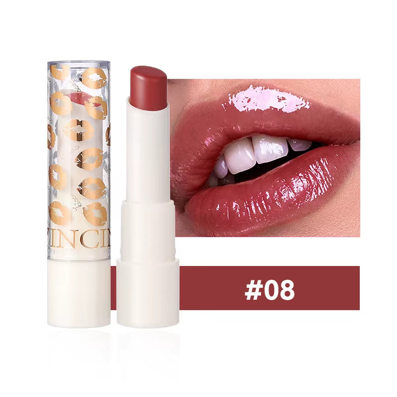 Vibrant Tinted Lip Glaze - Long-Lasting, Moisturizing, Waterproof Lipstick in 8 Stunning Shades - 07
