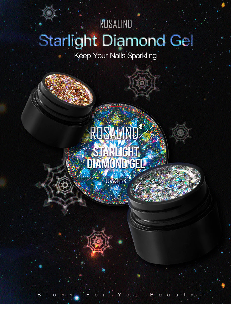 Xingyao Diamond Glue 5ML Gel Nail Polish Seven-Color Sequins UV Glue