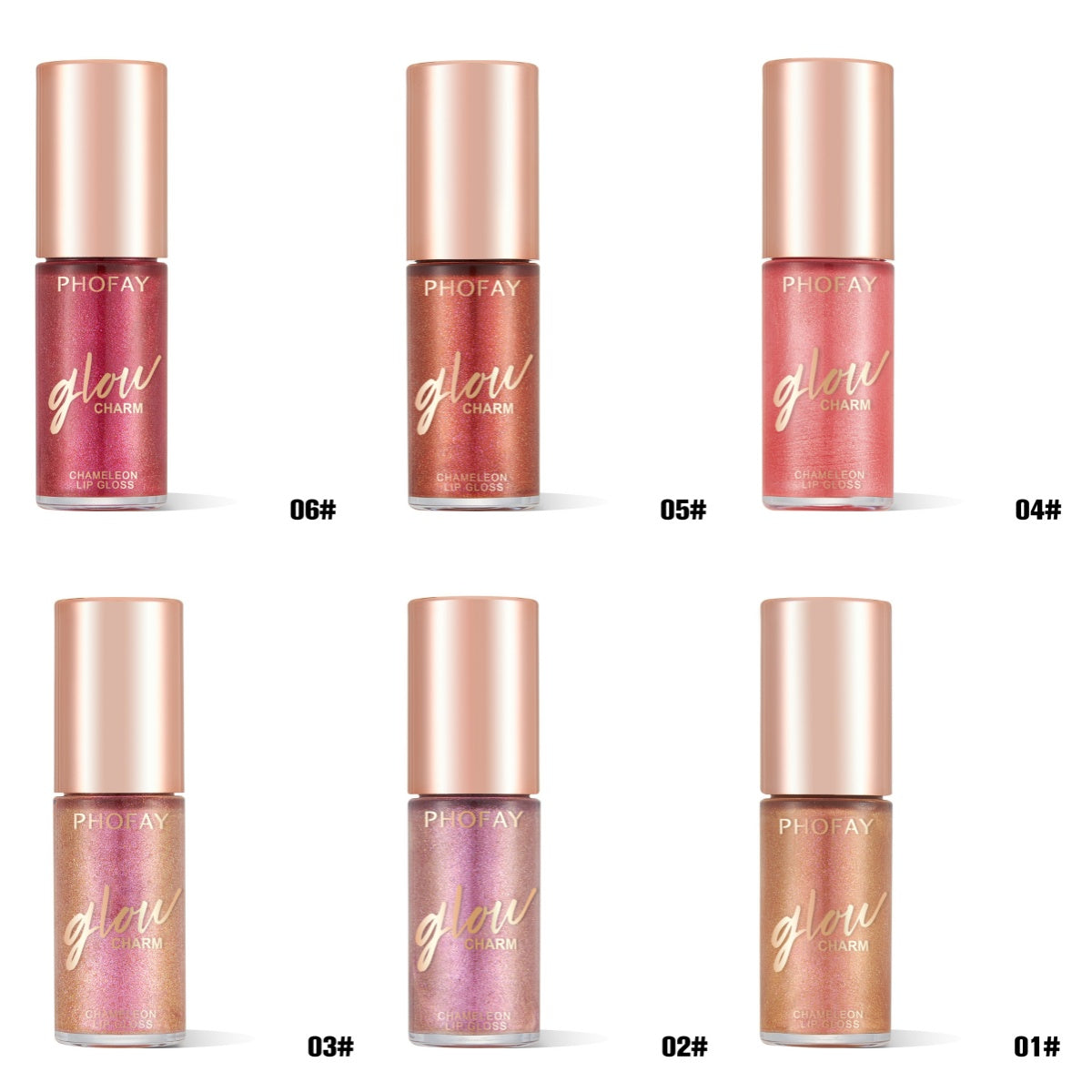 PHOFAY Moisturizing Shimmer Lip Gloss