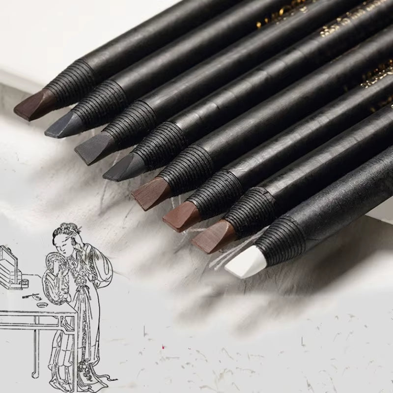 Hard Core Waterproof White Eyeliner - Long-Lasting Permanent Makeup Eyebrow Pencil for Makeup Artists