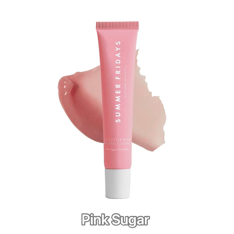 Summer Fridays Lip Balm - Moisturizing Mirror Lip Gloss with Vanilla Pink Sugar & Coffee Cake Scent - Birthday Cake