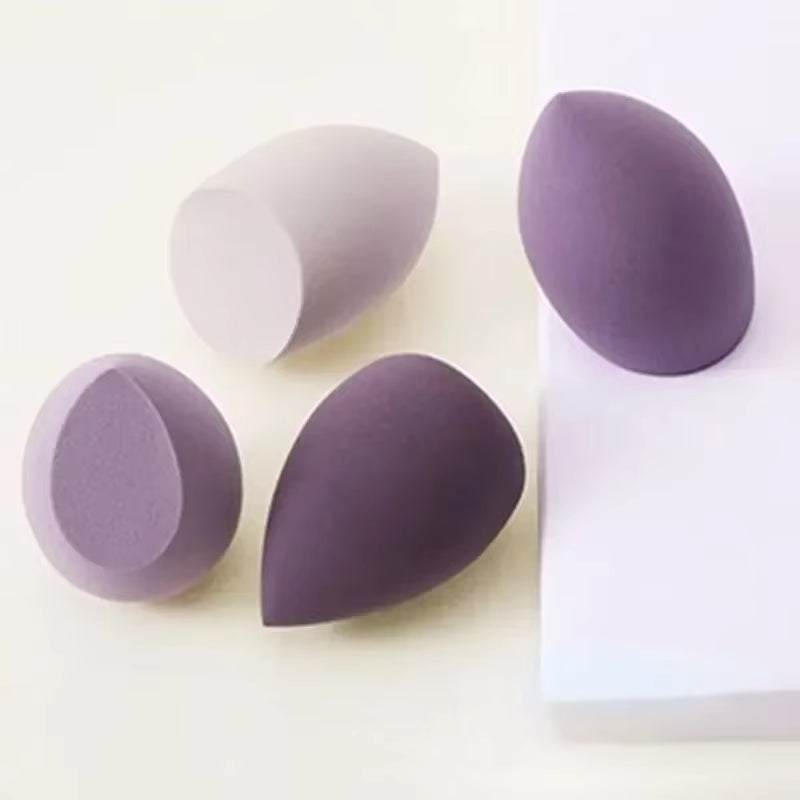 4PCS Dual-Use Makeup Sponges - Premium Bevel Cut Cosmetic Puffs for Flawless Foundation Application