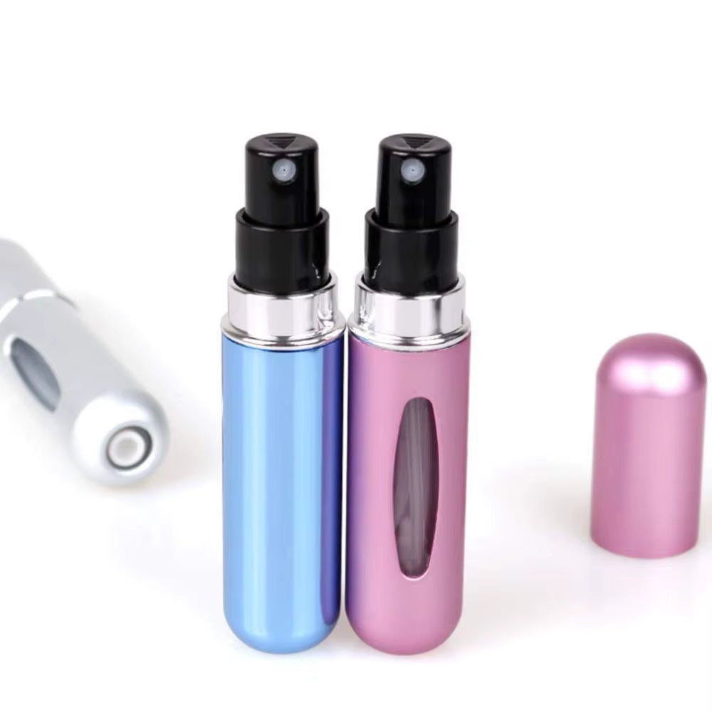 Travel-Friendly Refillable Mini Perfume Atomizer - Portable 5ml & 8ml Spray Bottles - 5Ml Matte Pink